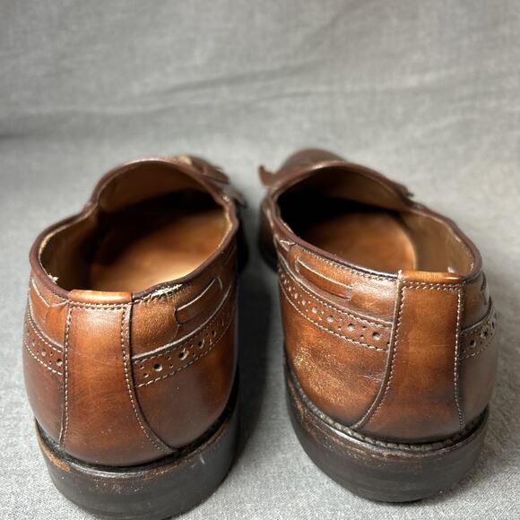 Allen Edmonds Mansfield Brown Leather Tassel Loafers Shoes Men Size 9.5 D - Picture 6 of 12